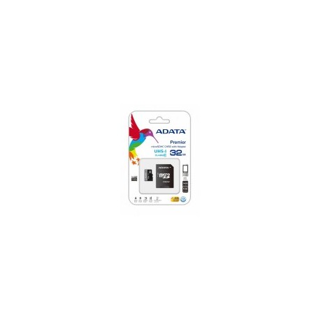 Memoria Flash Adata, 32 GB, MicroSDHC UHS-I, Clase 10, con Adaptador