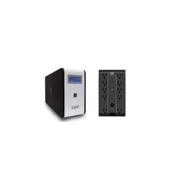 No Break Inteligente CDP, 10 Contactos, 1000 VA, 500 W, Pantalla LCD, Braker, Puerto USB