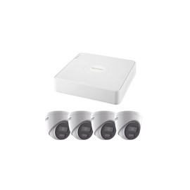 Kit IP 1080p ColorVu, NVR de 4 Canales, 4 Cámaras IP Tipo Torreta