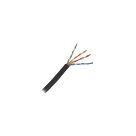 Cable Condumex, Cat5e, con Gel, para Exterior, Color Negro, para Aplicaciones en Sistemas de Redes de Datos y Cableado Estructu