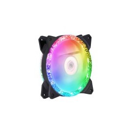 Ventilador Cooler Master MF120 Prismatic RGB, 120mm, 650-2000 RPM, Color Negro
