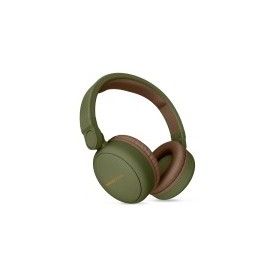 Diadema con Micrófono Headphones 2 Energy Sistem, Bluetooth, Inalámbrico, Plegables, USB, Verde-Marrón
