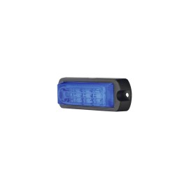 Luz Auxiliar Epcom Industrial, Ultra Brillante X13 de 4 LED´s, Color Azul, con Mica Transparente