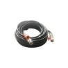 Cable Coaxial Armado con conector BNC y Alimentación Epcom Titanium, Longitud de 10m, Optimizado para HD/TurboHD/HD-SDI/AHD