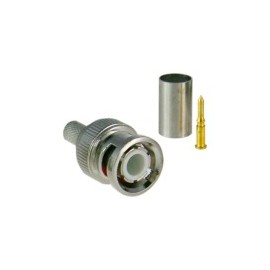 Conector BNC Macho de 3 Piezas Epcom Titanium, para Cable Coaxial RG59/RG6