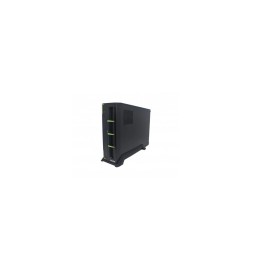 Gabinete Evotec, Midi-Tower, Mini-ATX, Slim ARUBA, USB 2.0, con Fuente 600W, Color Negro