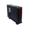 Gabinete Evotec, Midi-Tower, Mini-ATX, Slim VIENA, USB 2.0, con Fuente 600W, Color Negro