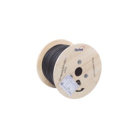 Carrete de 1 Kilómetro FiberHome, de Fibra Óptica, Aérea Mini Figura 8 G.657A2, Tipo Drop, Monomodo de 1 Hilo, Color Negro