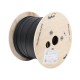 Carrete de 1 Kilómetro FiberHome, de Fibra Óptica, Aérea Mini Figura 8 G.657A2, Tipo Drop, Monomodo de 2 Hilos, Color Negro