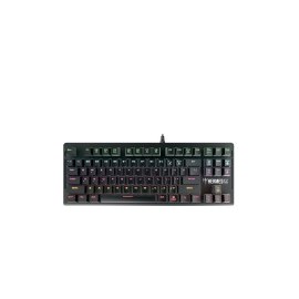 Teclado Gamer Gamdias, Switch Blue, Alámbrico, RGB, Teclado Mecánico, Inglés, Color Negro
