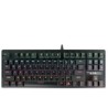Teclado Gamer Gamdias, Switch Blue, Alámbrico, RGB, Teclado Mecánico, Inglés, Color Negro