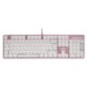 Teclado Mecánico Game Factor, Color Rosa y Azul, Retroilumando, UB