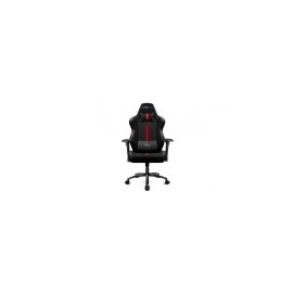 Silla Gamer Game Factor, CGC601, Hasta 150 kg, Color Negro y Rojo