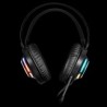 Audífonos con Micrófono Gamer Gamdias, Iluminación RGB, USB, Color Negro