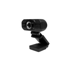 Camara WEB GHIA, 1080P,  Ideal para Equipos de Escritorio y Laptops, Micrófono Vía USB, Color Negro