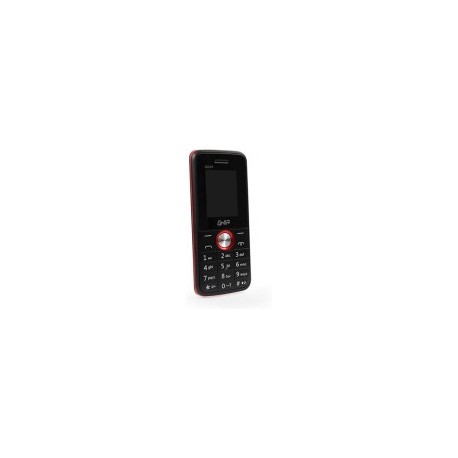 Teléfono Celular QG10 Ghia, 2G, Pantalla 1.77", 32 Mb, Cámara 0.08 Mp, Batería 600 Mah, Radio FM, Color Negro con Rojo