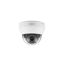 Cámara Tipo Domo IP Interior 2 Megapíxel Hanwha Techwin Wisenet, 20 Mts IR, H.265 & WiseStream, WDR 120 DB, Lente Varifocal 3.2