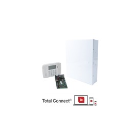 Sistema de Alarma de 8 Zonas Honeywell, con Teclado LCD Alfanumérico, Receptor Inalámbrico para 40 Sensores