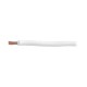 Cable 8 AWG Indiana, Conductor de Cobre Suave Cableado, Color Blanco, Aislamiento de PVC, Autoextinguible, 1 metro