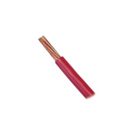 Cable Indiana, 10 AWG, 1 Metro, Conductor de Cobre Suave Cableado, Color Rojo, Aislamiento de PVC, Autoextinguible