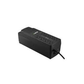 Regulador Jheta, AVR 1200, 600W, 1200VA, 8 Contactos, Color Negro