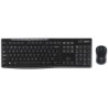 Kit de Teclado y Mouse Logitech MK270, Inalámbrico, USB, Negro, Español