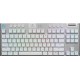 Teclado Gamer G915 TKL Logitech, RGB, Teclado Mecánico, Switch GL Táctil, Inalámbrico, Inglés, Color Blanco