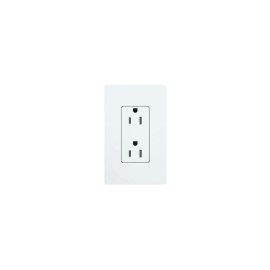 Tomacorriente Lutron, Receptaculo Convencional, 120V, 15A, Color Blanco