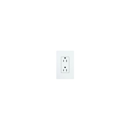 Tomacorriente Lutron, Receptaculo Convencional, 120V, 15A, Color Blanco
