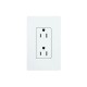 Tomacorriente Lutron, Receptaculo Convencional, 120V, 15A, Color Blanco