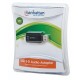 Adaptador de Audio Manhattan, USB 2.0 de Alta Velocidad, Macho - Hembra, Color Negro
