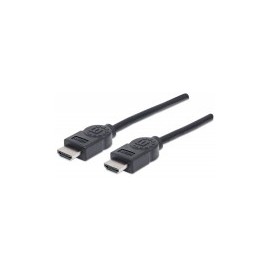 Cable HDMI Manhattan, 1.8 Metros HDMI Macho - HDMI Macho, Color Negro
