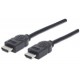 Cable HDMI Manhattan, 1.8 Metros HDMI Macho - HDMI Macho, Color Negro