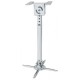Soporte de Techo Manhattan, para Proyector, 50-77cm, hasta 15kg, Color Plata