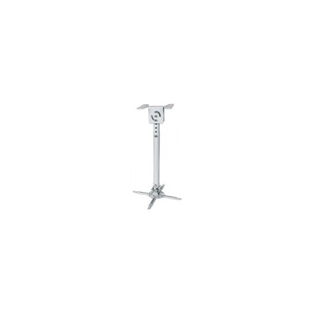 Soporte de Techo Manhattan, para Proyector, 50-77cm, hasta 15kg, Color Plata