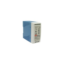 Fuente de Poder Industrial Riel Din Meanwell, 24Vcd, 40W