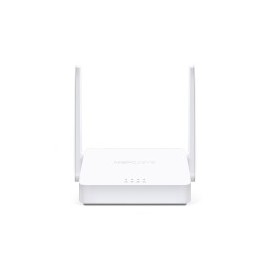 Router Mercusys, Inalámbrico, 300 Mbit/s, RJ45, 2.4 GHz, con 2 Antenas Externas de 5dBi
