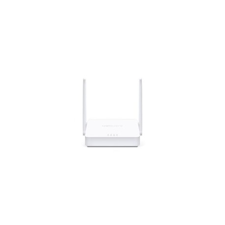 Router Mercusys, Inalámbrico, 300 Mbit/s, RJ45, 2.4 GHz, con 2 Antenas Externas de 5dBi