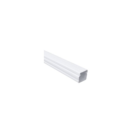 Canaleta de PVC, Auto Extinguible, Color Blanco 20x20x2000mm