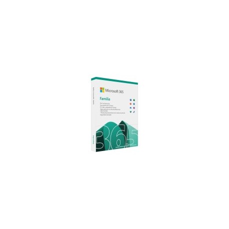 Microsoft 365 Familia, 5 Dispositivos, 6 Usuarios, 1 Año, Español, Windows, Mac, Android, iOS