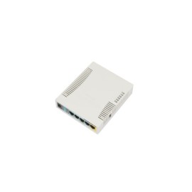 Ruteador Inalámbrico MikroTik, 2.4 Ghz, 5 Fast Gabinete de Plástico Ideal para Casa u Oficina