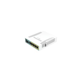 Router MikroTik, 5 Puertos Gigabit Ethernet hEX PoE,Poe 802.3At, 1 Puerto USB