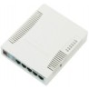 RouterBoard 5 Puertos Gigabit Ethernet MikroTik, 1 Puerto USB, Wifi 2.4 GHz 802.11B-G-N, Antena de 2.5 Dbi, hasta 1 W de Potenc