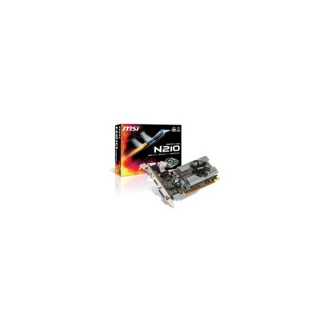 Tarjeta de Video MSI GeForce 210, 1GB, GDDR3, DVI, VGA, HDCP, PCI Express 2.0