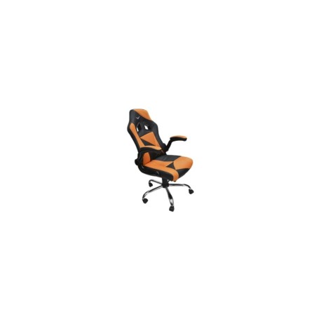 Silla Gamer Naceb, Air Striker, Color Negro y Naranja