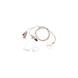 Auricular con Micrófono con Solapa OTTO, para Radio Bidireccional, Color Beige