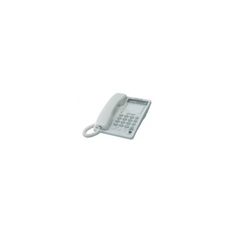 Teléfono Panasonic, con Pantalla LCD, Alámbrico, Color Blanco