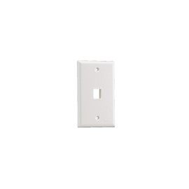 Tapa para Caja-Faceplate Vertical Panduit, Salida Para 1 Puerto Keystone, Color Blanco Mate