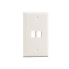 Tapa para Caja-Faceplate Vertical Panduit, Salida Para 2 Puertos Keystone, Color Blanco Mate