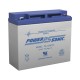 Batería de Respaldo UL de 12 VCD POWER SONIC, 18Ah, Ideal para Sistemas de Detección de Incendio, Control de Acceso, Intrusión,